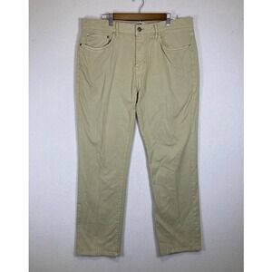 Classic Preppy Joseph Abboud Mens 38x32 Khaki Tan Classic Fit Stretch Pants